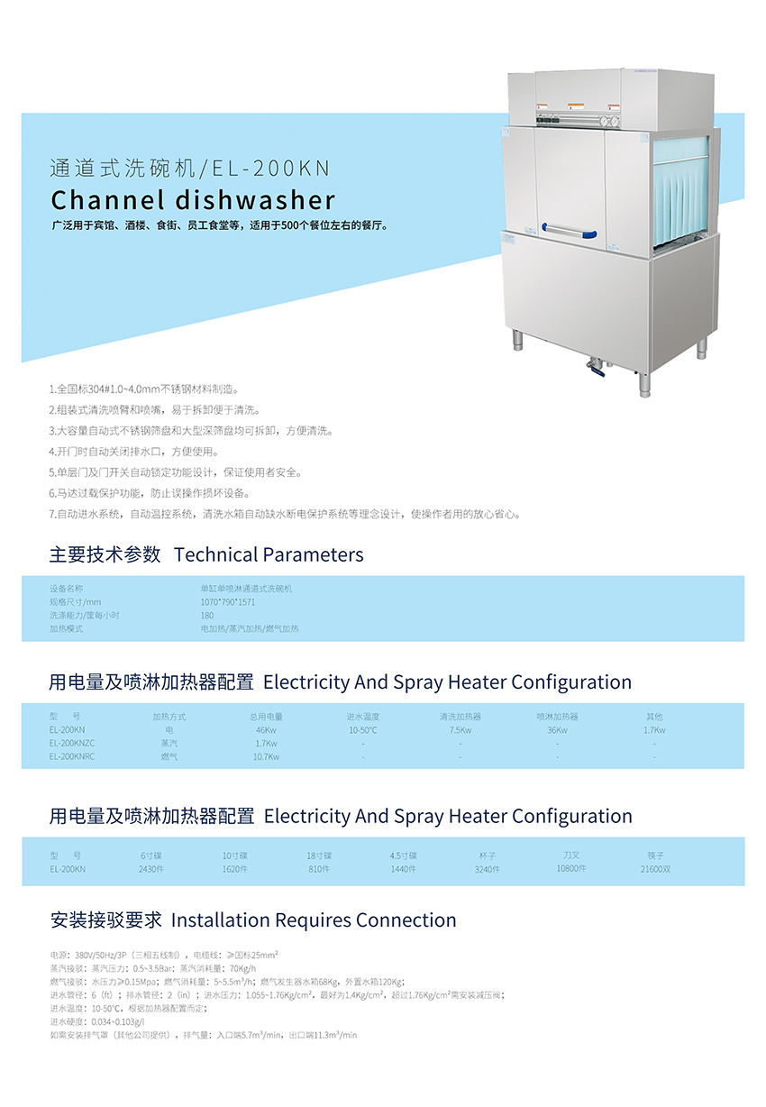 通道式洗碗機(jī)(圖1)